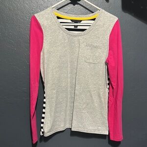 Tommy Hilfiger Gray and pink Striped Top